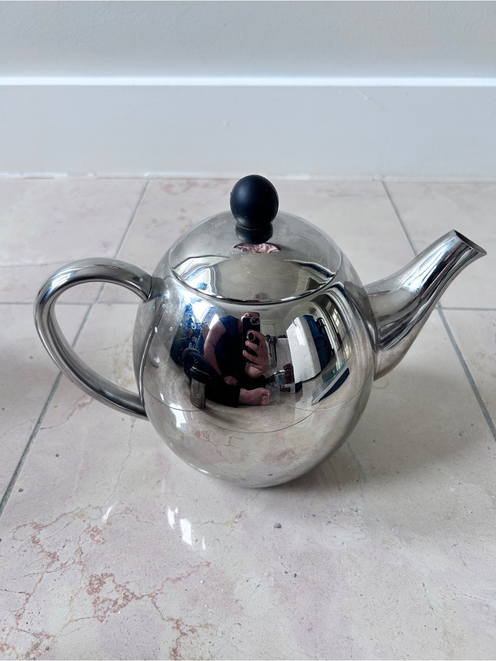 Epicure Stainless Steel Teapot with lid Removable Infuser for teapot or Mug - Picture 4 of 7